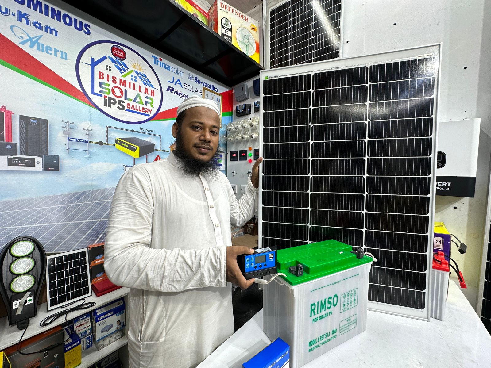 Solar Panel, Battery & Controller